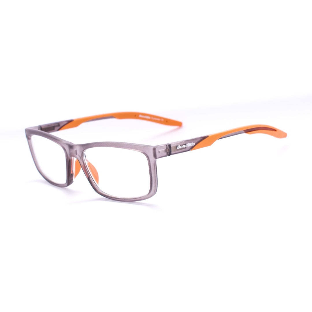 MATT CRYSTAL GREY AND ORANGE READER