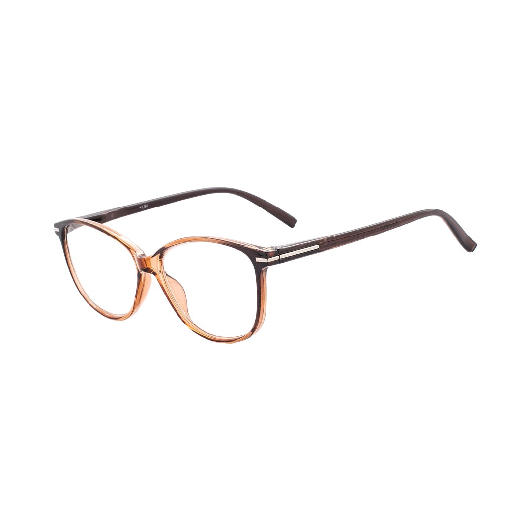 CRYSTAL BROWN AND GREY READER
