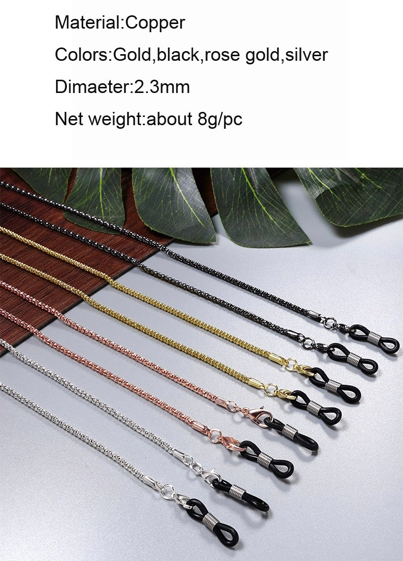 METAL HOLLOW CHAIN - GOLD
