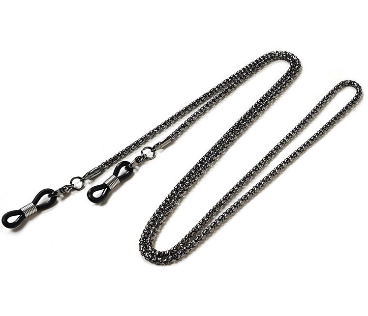 METAL HOLLOW CHAIN - BLACK