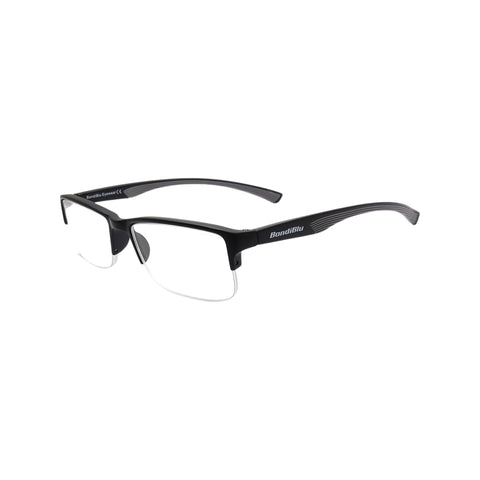 PC MATT BLACK HALF RIM READER