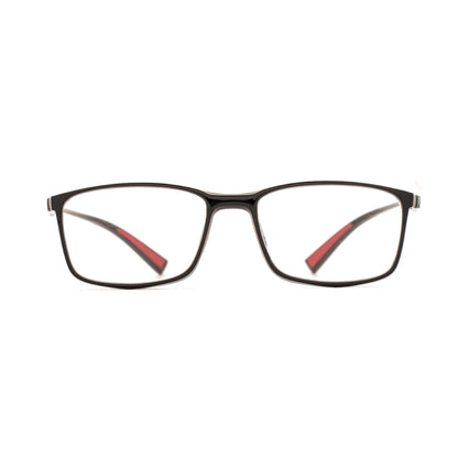 MATT BLACK READER WITH RED RUBBER READER