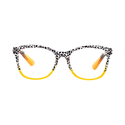 SHINY BLACK,WHITE AND YELLOW READER