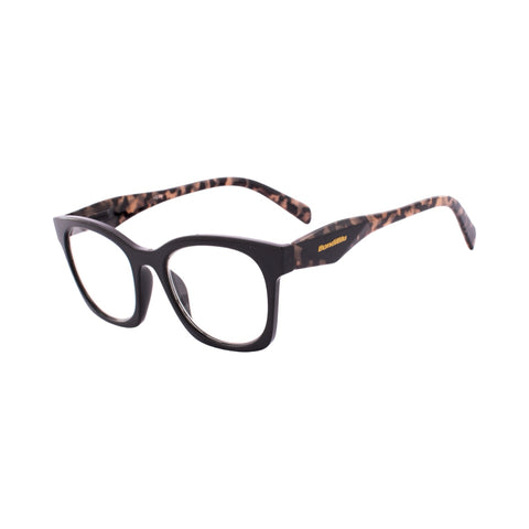 SHINY BLACK AND DEMI BEIGE READER