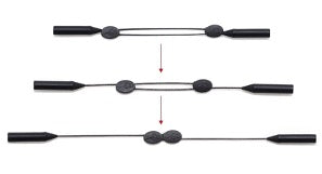 SILICONE WITH ADJUSTABLE METAL STRAP CORD