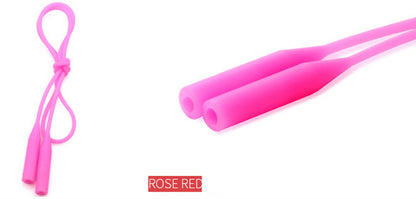 SILICONE RETAINER CORD - ROSE RED