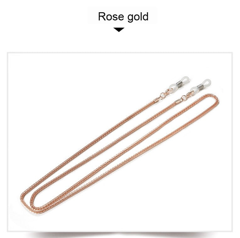 ALLOY ROUND MESH CHAIN - ROSE GOLD