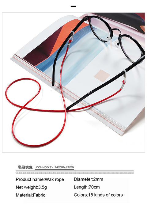 WAX ROPE RETAINER - BLACK